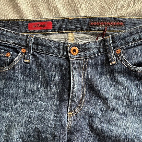 👖 Vintage Y2K AG Adriano Goldschmied Denim Jeans | The Angel | Size 30 👖 - Picture 2 of 6